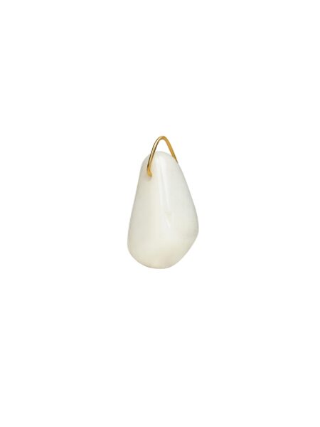 milky quartz healing stone charm