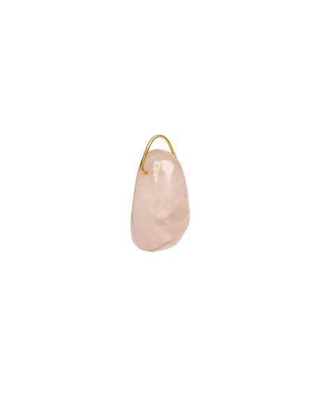 rose quartz healing stone charm