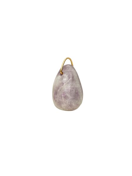 lepidolite healing stone charm