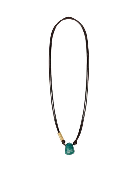 healing stone cord necklace